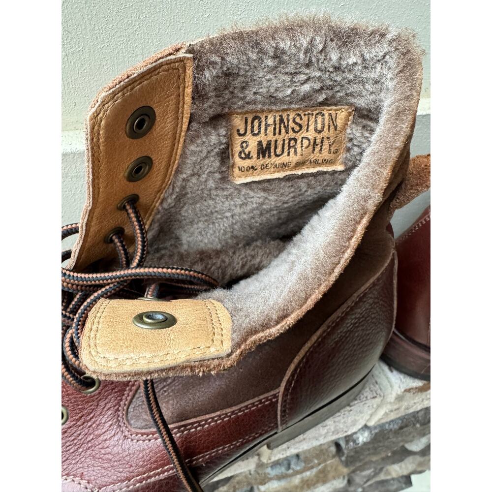 Johnston & Murphy cap toe boots-Size 12M